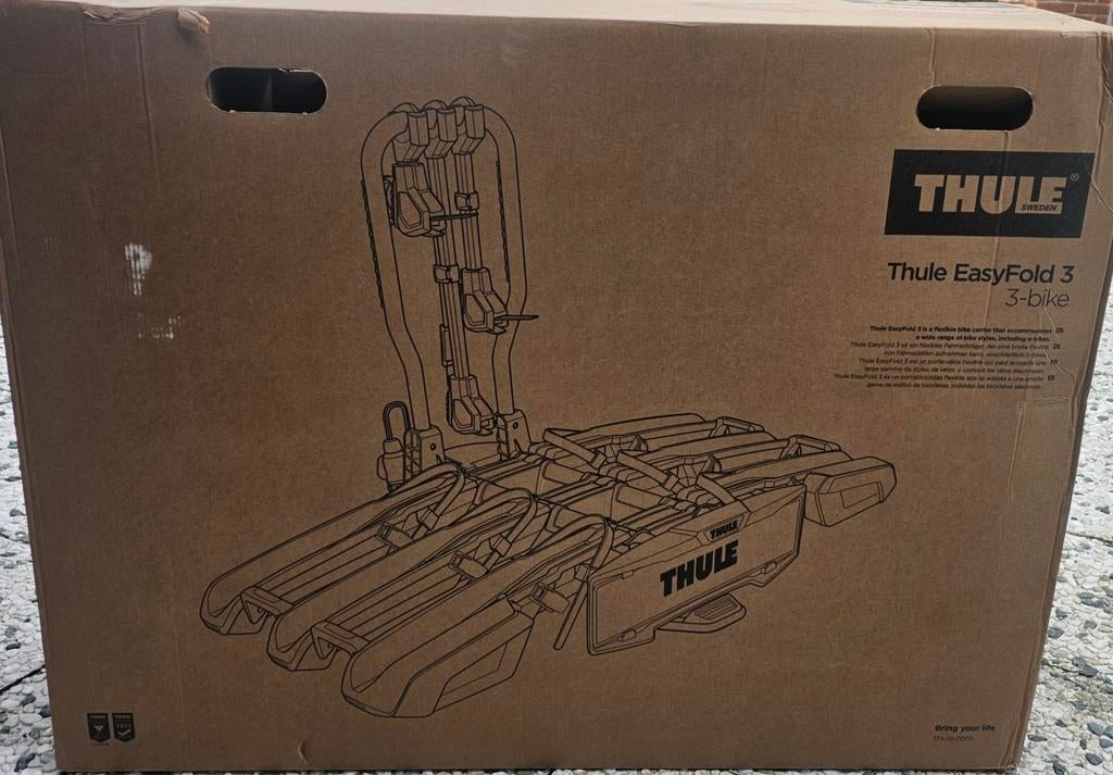 Thule EasyFold 3 fietsendrager voor 3 fietsen (nieuw), Auto diversen, Fietsendragers, 3 fietsen of meer, Nieuw, Ophalen of Verzenden