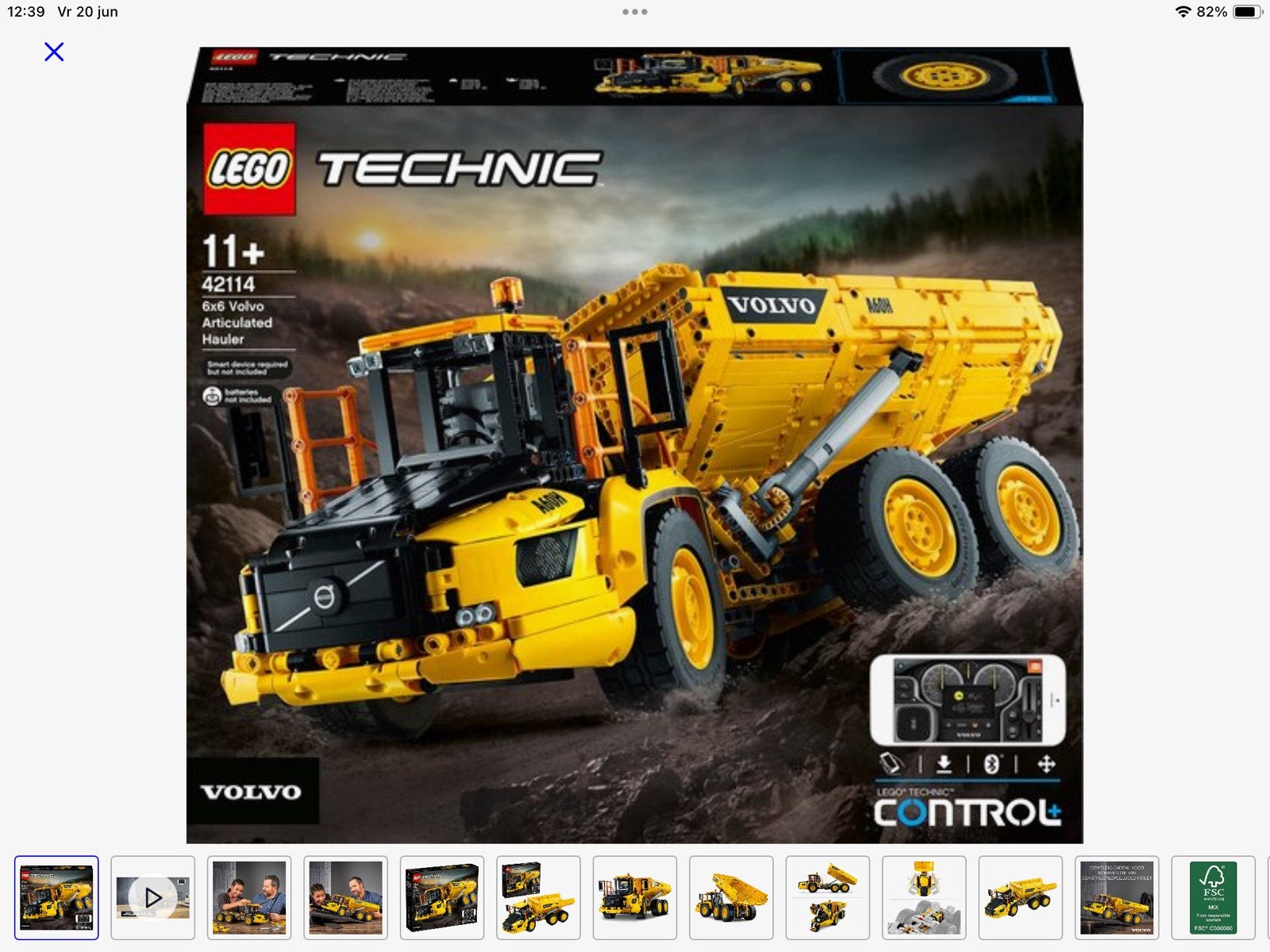 Lego Technic Volvo dumper 42114, Ophalen, Zo goed als nieuw