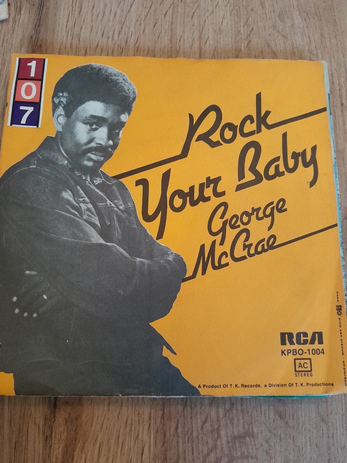 George mccrae 7inch rock your baby, Cd's en Dvd's, Vinyl Singles, Ophalen of Verzenden, Zo goed als nieuw, Pop