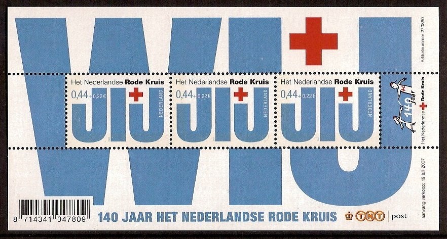 Nederland NVPH nr 2512 postfris Rode Kruis 2007, Ophalen of Verzenden, Na 1940, Postfris
