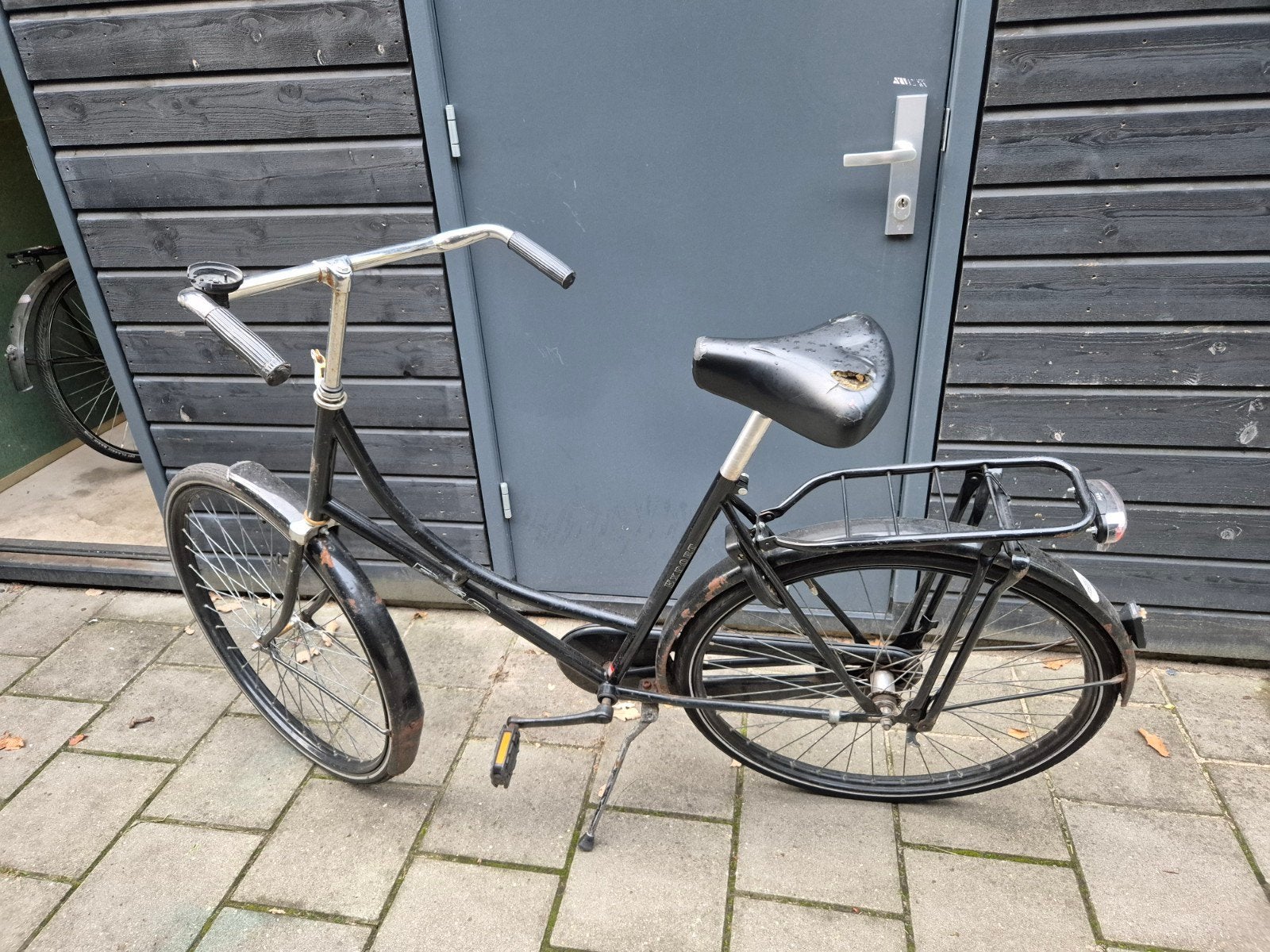 Zwarte damesfiets met terugtraprem, Fietsen en Brommers, Fietsen | Dames | Damesfietsen, Terugtraprem, Ophalen, Overige merken