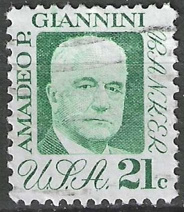 USA 1973 - Yvert 993 - Amadeo Pietro Giannini  (ST), Verzenden, Gestempeld, Noord-Amerika