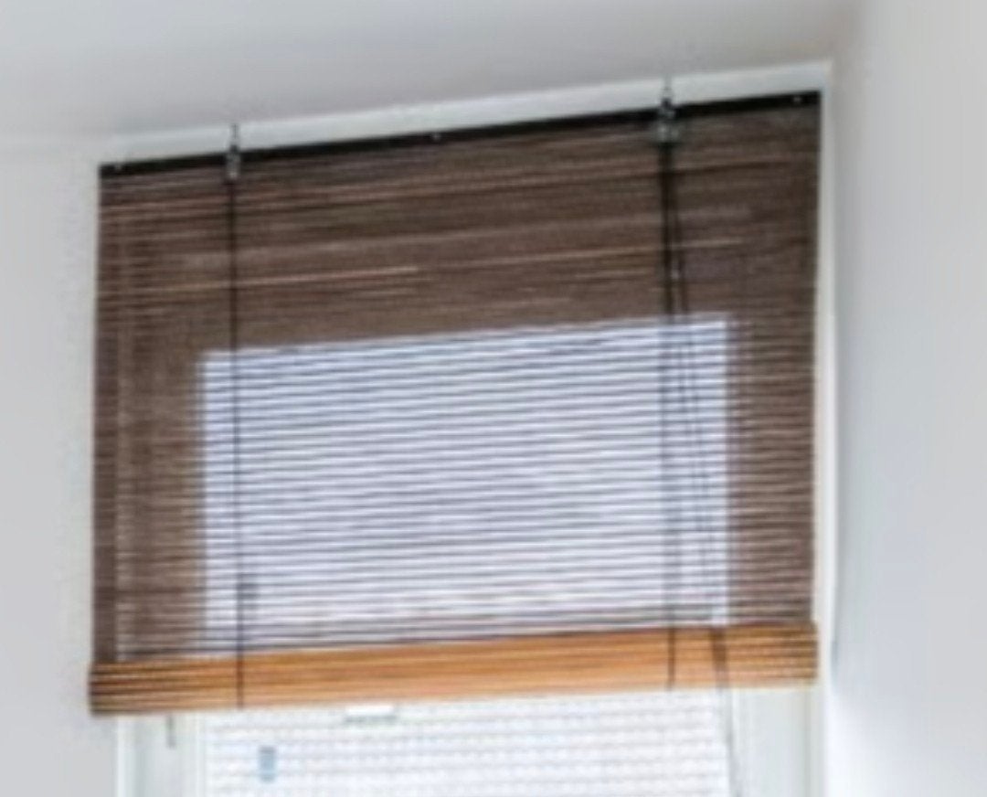 Gratis Houten Rolgordijn - Zo goed als nieuw, Huis en Inrichting, Bruin, Hout, Ophalen of Verzenden, Zo goed als nieuw