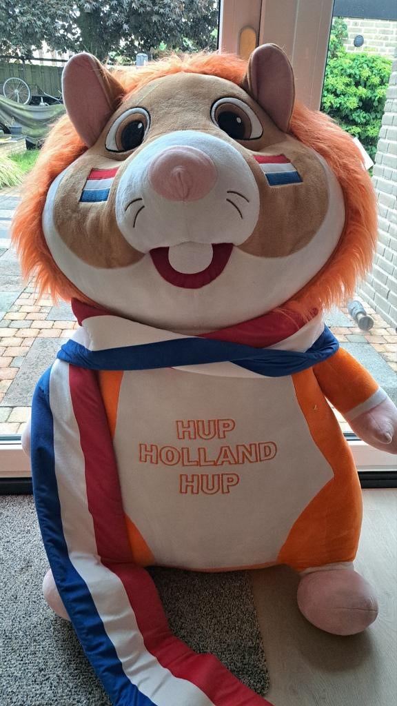 Grote Hup Holland Hup Hamster Knuffel, Kinderen en Baby's, Speelgoed | Knuffels en Pluche, Ophalen, Oranje, Overige merken, Overige karakters