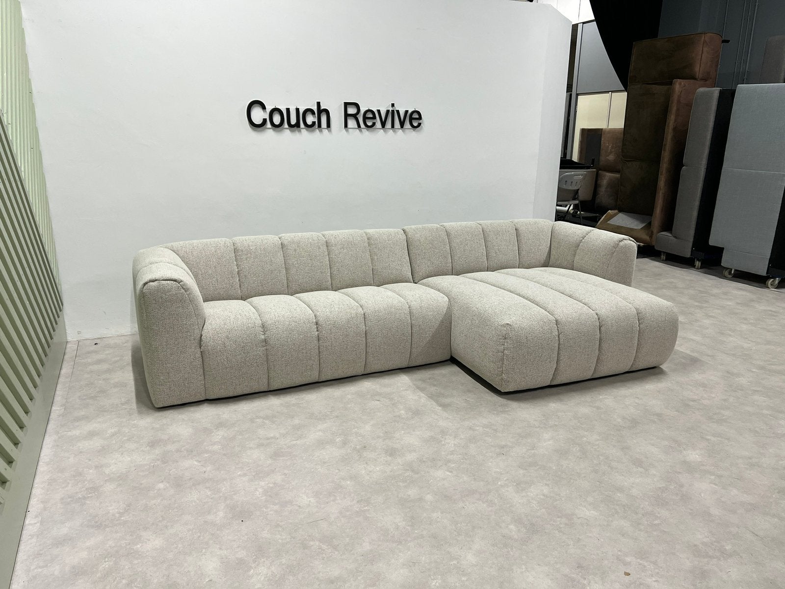NIEUW | Beige hoekbank 325x155 | GRATIS LEVERING