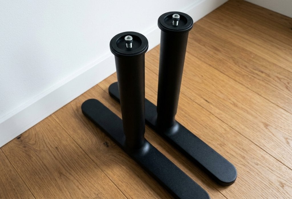 IKEA BEKANT poten voor bureau * 2, Ophalen, Zwart, Metaal, Zo goed als nieuw