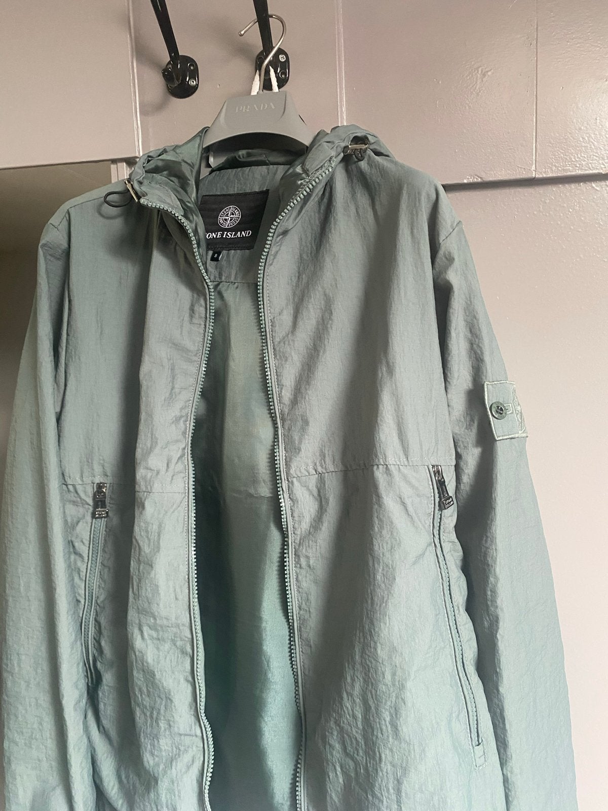 Stone Island Crinkle Reps NY Down Jas - Maat M, Ophalen of Verzenden, Zo goed als nieuw, Maat 48/50 (M), Groen