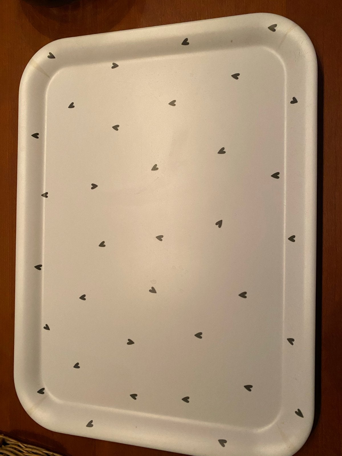 Zuss Dienblad Melamine 43x33cm Hartjes, Huis en Inrichting, Kunststof, Nieuw, Ophalen of Verzenden, Dienblad