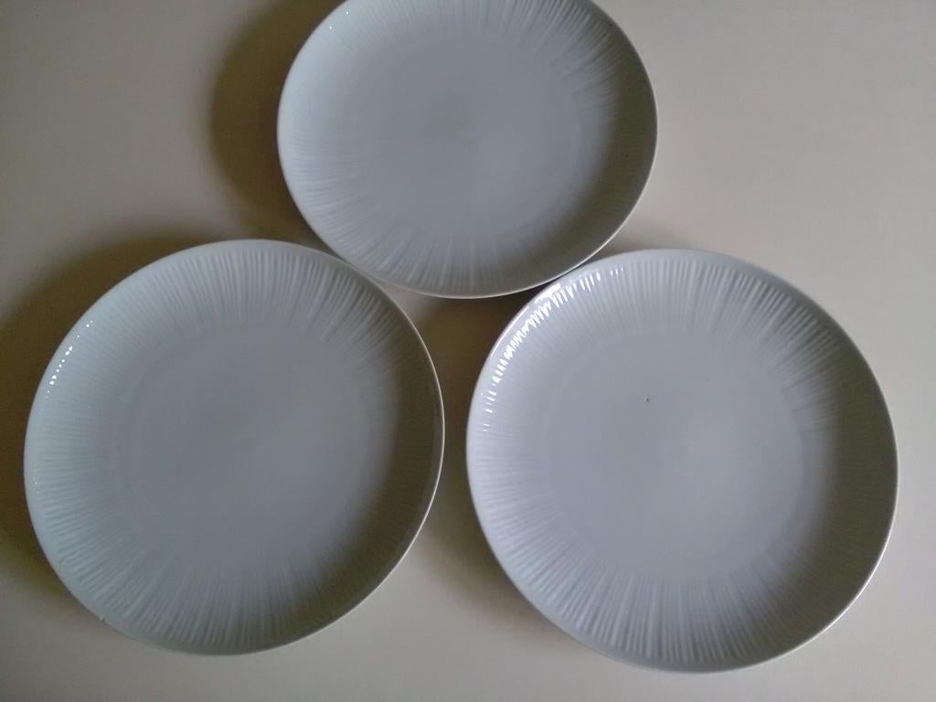 3 hutschenreuther  seladon elegance  borden, Ophalen of Verzenden, Overige stijlen, Bord(en)