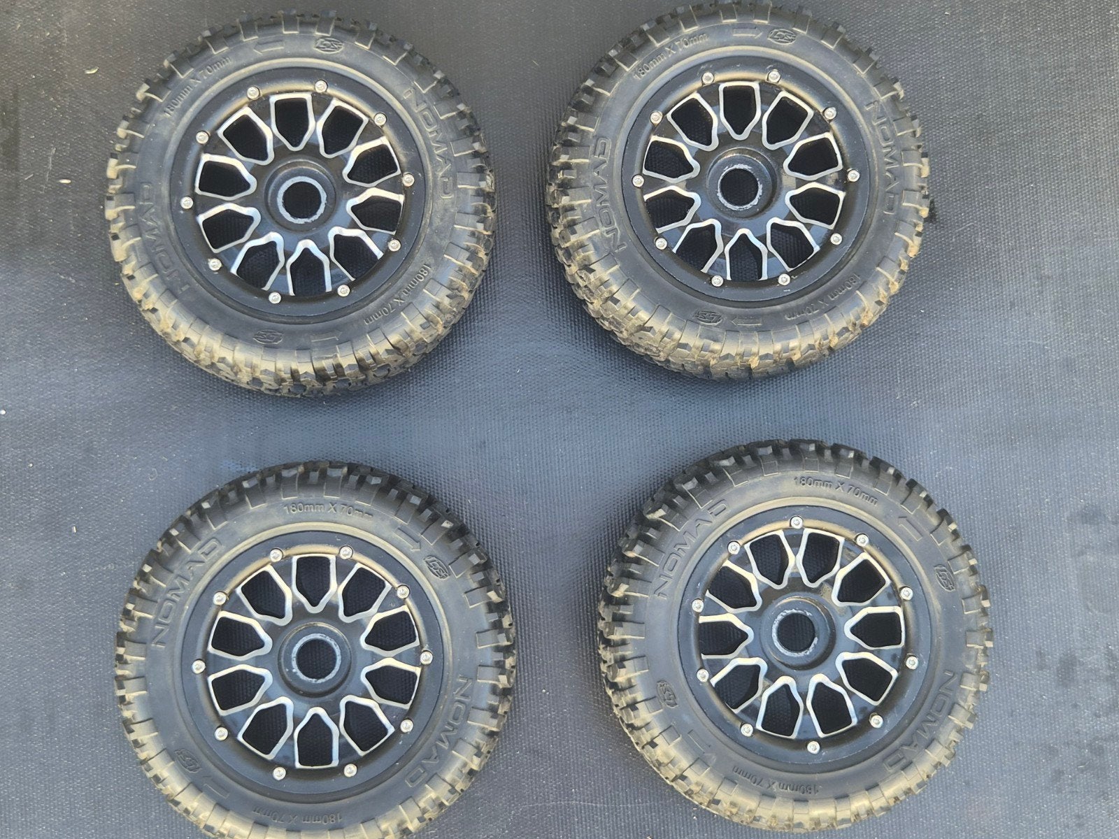 Hpi Baja Aluminium velgenset, Benzine, Ophalen of Verzenden, Zo goed als nieuw, Onderdeel