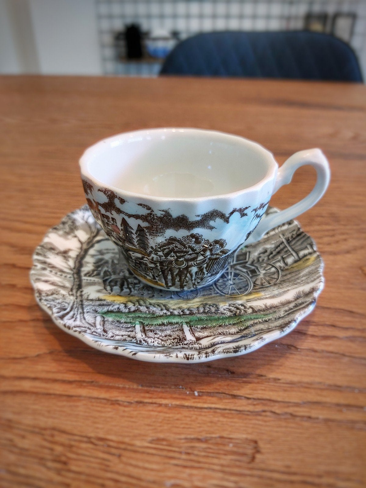 Myott Royal Mail Kop en Schotel - Vintage Staffordshire, Ophalen of Verzenden