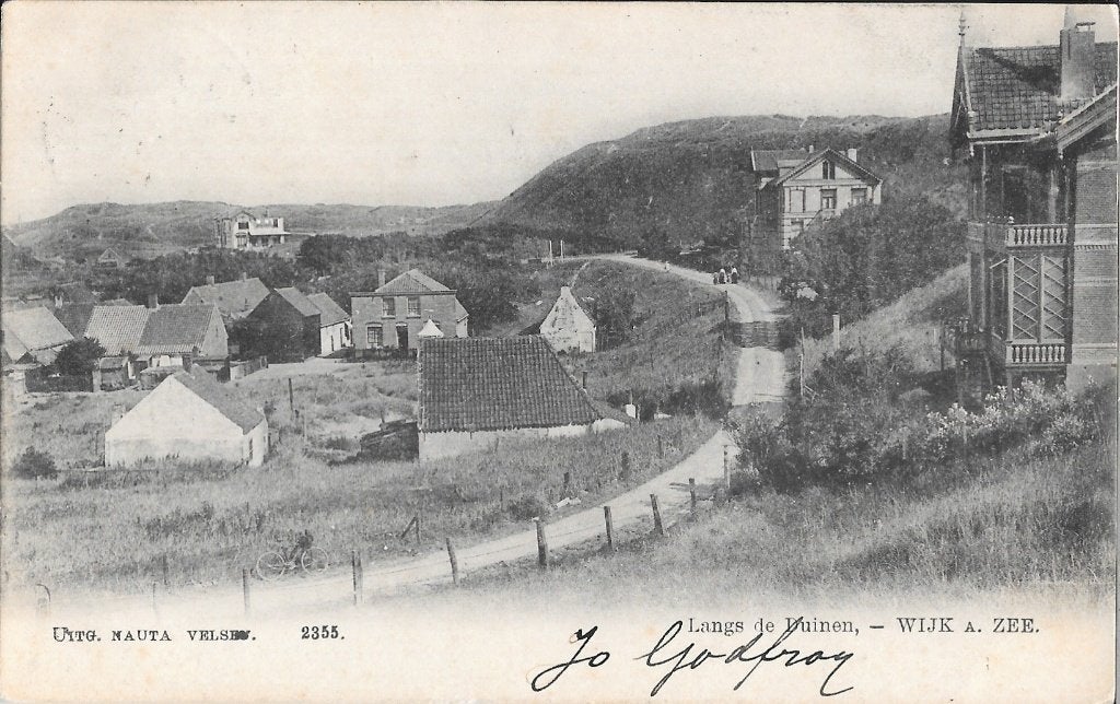 Langs de duinen Wijk aan Zee, Ophalen of Verzenden, Voor 1920, Gelopen, Noord-Holland
