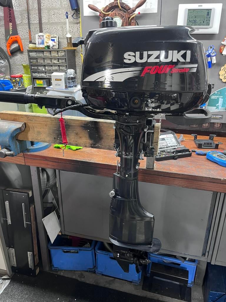 Suzuki 6 pk 4-takt, langstaart., Ophalen, 5 tot 10 pk, Viertaktmotor, Zo goed als nieuw