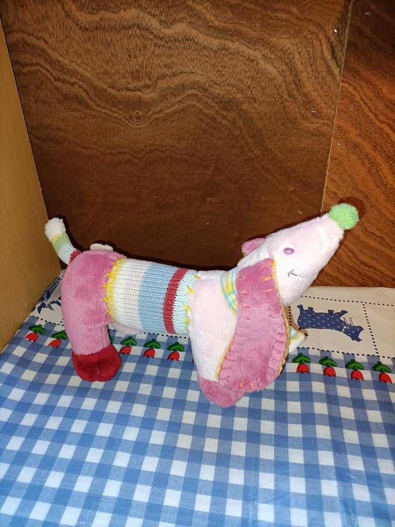 Happy Horse teckel knuffel Pink Dog Dinkey. , Ophalen of Verzenden, Zo goed als nieuw, Overige typen