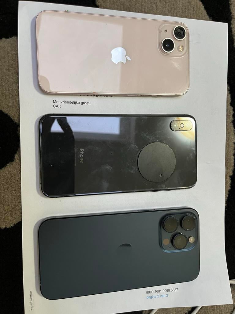 Diverse iPhones - Verschillende modellen!, Telecommunicatie, Mobiele telefoons | Apple iPhone, Gebruikt, Zwart, IPhone 13, Ophalen of Verzenden