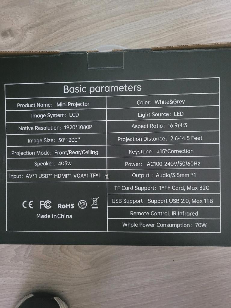 Beamer, Audio, Tv en Foto, Beamers, Ophalen of Verzenden, Zo goed als nieuw, LED
