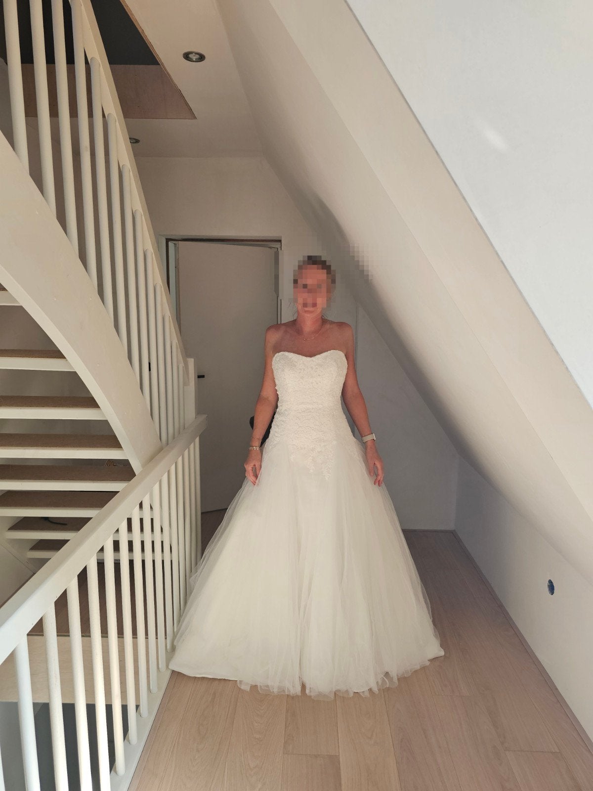 Trouwjurk mt 34/36, Kleding | Dames, Ophalen, Zo goed als nieuw, Wit, Trouwjurk