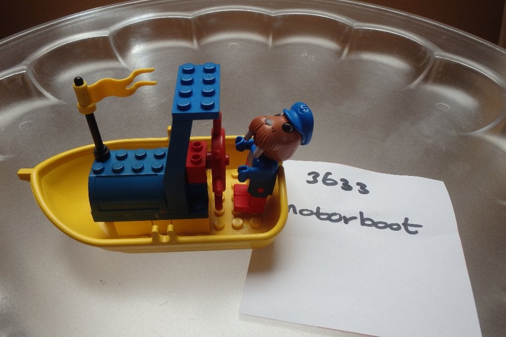 Lego Fabuland Motorboot met kapitein Walrus, 3633, Kinderen en Baby's, Speelgoed | Duplo en Lego, Lego, Ophalen of Verzenden, Zo goed als nieuw