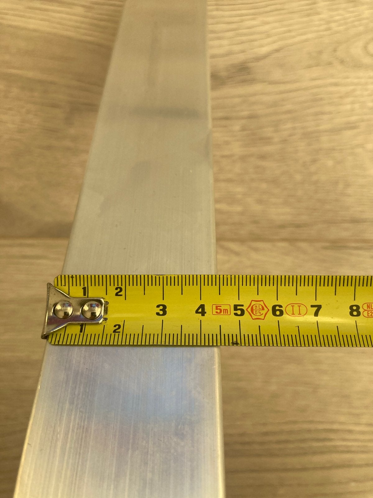 Aluminium profiel L-vormig 45x45mm, 40cm lang, Doe-het-zelf en Verbouw, Hout en Planken, Gebruikt, Overige typen, Ophalen of Verzenden
