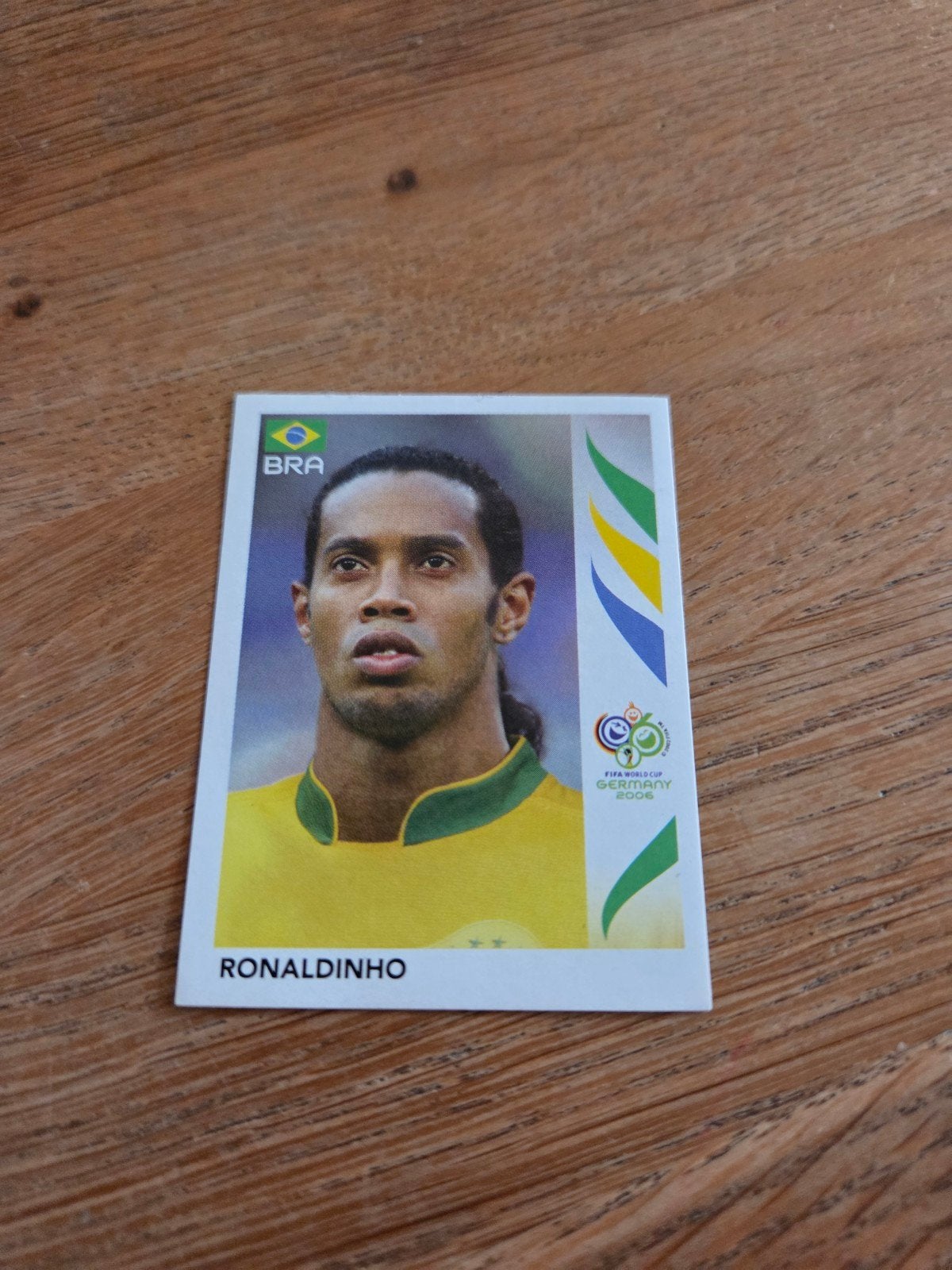 Panini WK 2006 Ronaldinho, Ophalen of Verzenden, Zo goed als nieuw, Buitenlandse clubs, Poster, Plaatje of Sticker