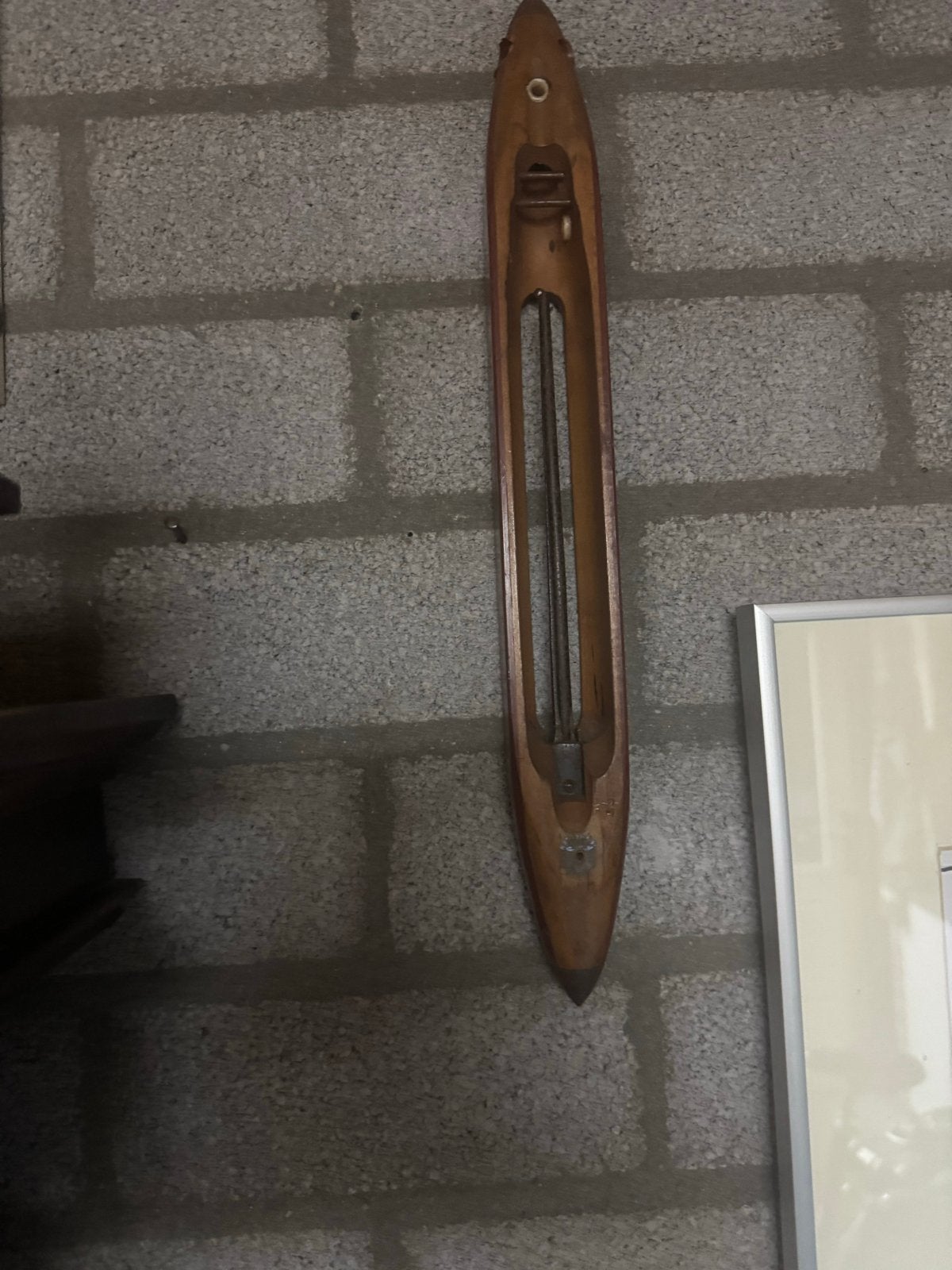 Antieke houten weefspoel - Decoratief item, Ophalen of Verzenden