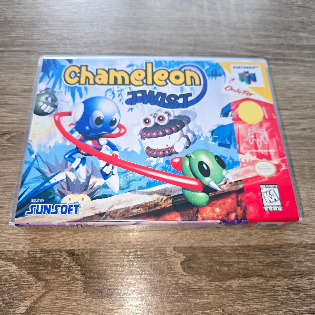 Chameleon Twist N64 Game Case (2), Spelcomputers en Games, Games | Nintendo 64, 1 speler, Verzenden, Zo goed als nieuw, Vanaf 3 jaar