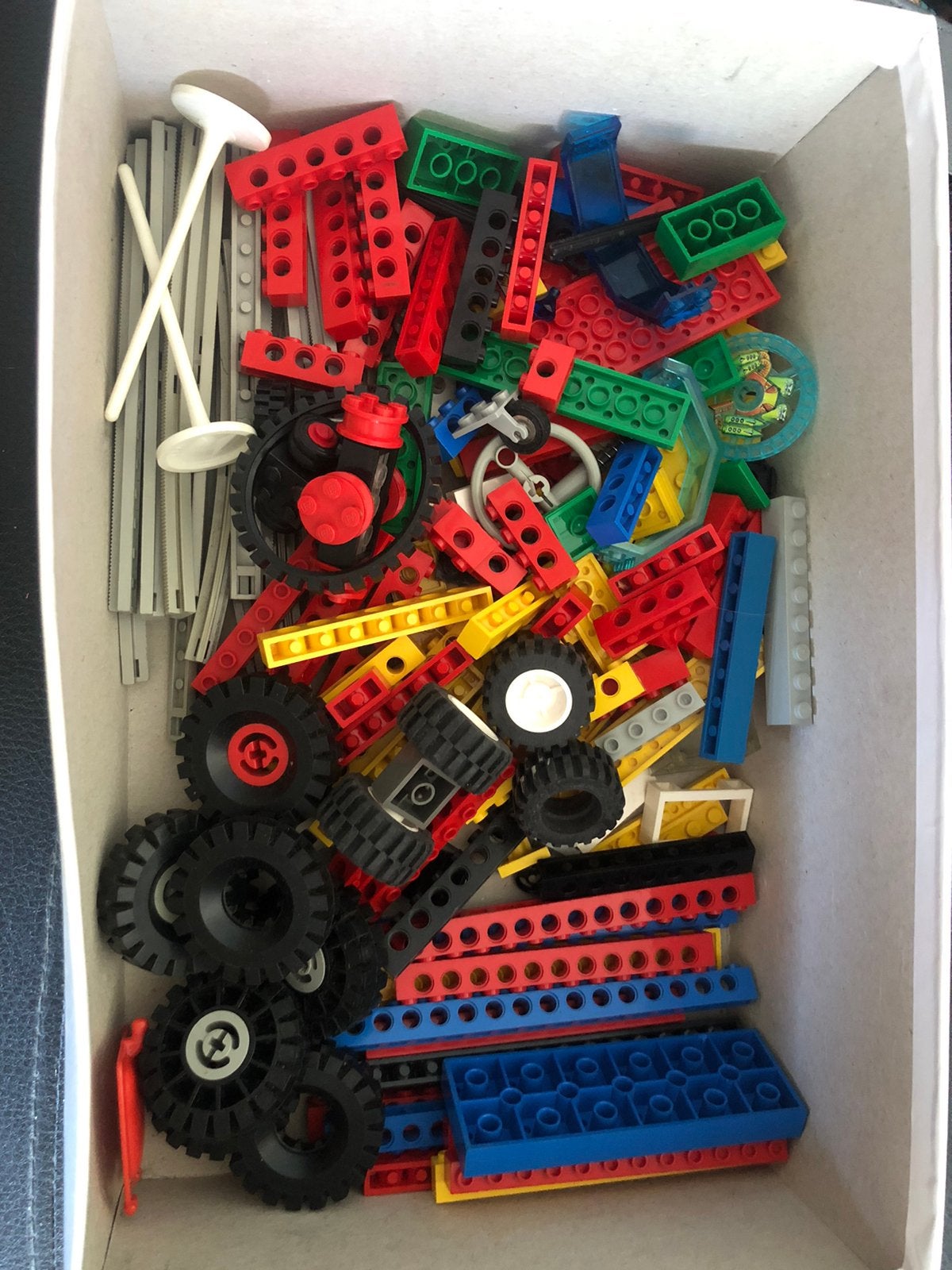 Lego, oud technic, rails. wielen etc, Ophalen, Zo goed als nieuw