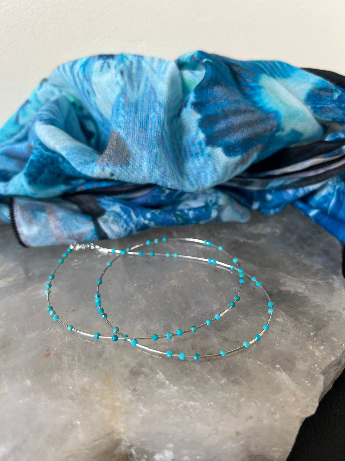 Turkoois turquoise Arizona Navajo zilver beschermt zeldzaam, Blauw, Magnolia11, Ophalen of Verzenden, Zo goed als nieuw
