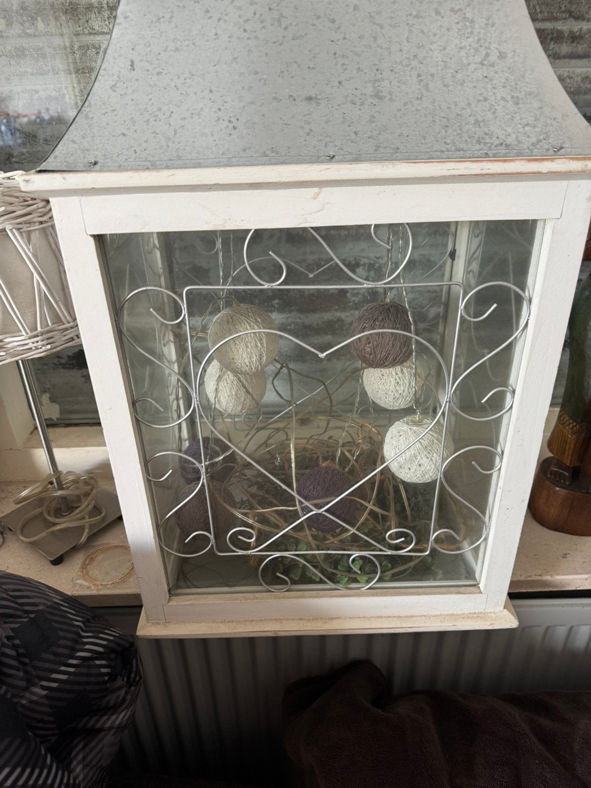 2 windlichten groot, Ophalen, Windlicht, Gebruikt, Wit