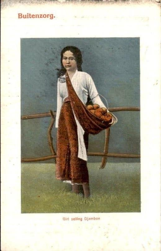Nederlands Indië - Girl - 1900, Verzenden, Briefkaart