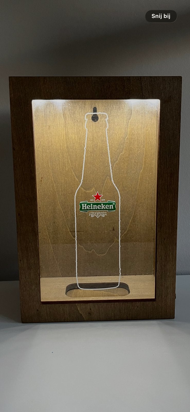 Heineken doppenvanger heineken fooienpot, Verzamelen, Biermerken, Gebruikt, Heineken, Ophalen of Verzenden