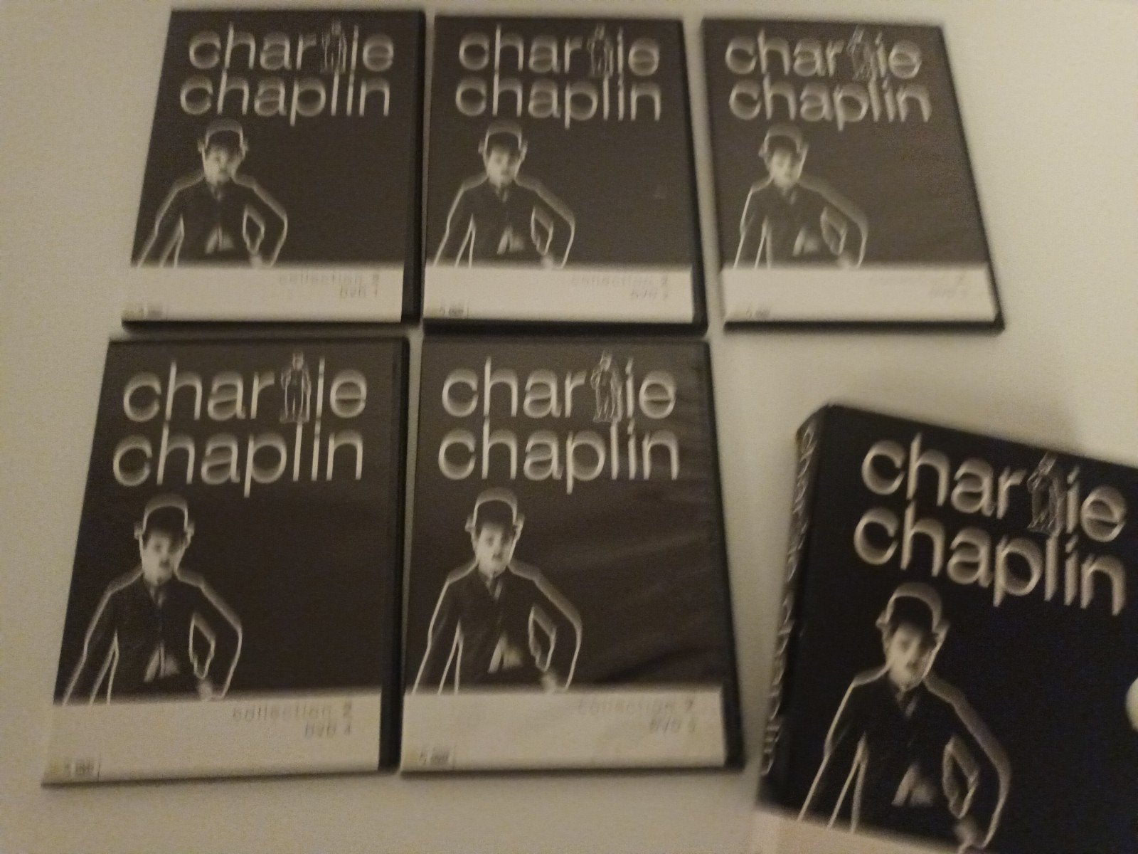 5 dvd box Charlie Chaplin, Ophalen of Verzenden, Zo goed als nieuw, Komedie, Alle leeftijden