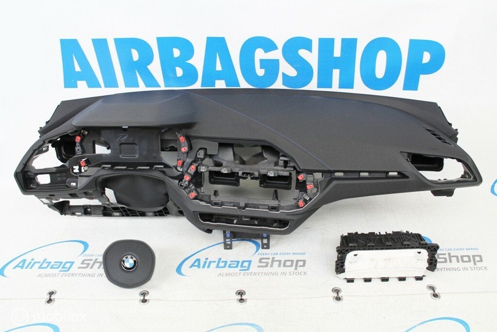 Airbag set Dashboard M blauwe stiksels BMW 1 serie F40, Gebruikt, Ophalen of Verzenden
