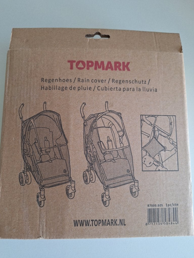 regenhoes voor buggy of wandelwagen, NIEUW in doos, topmark, Kinderen en Baby's, Buggy's, Ophalen of Verzenden, Nieuw, Regenhoes