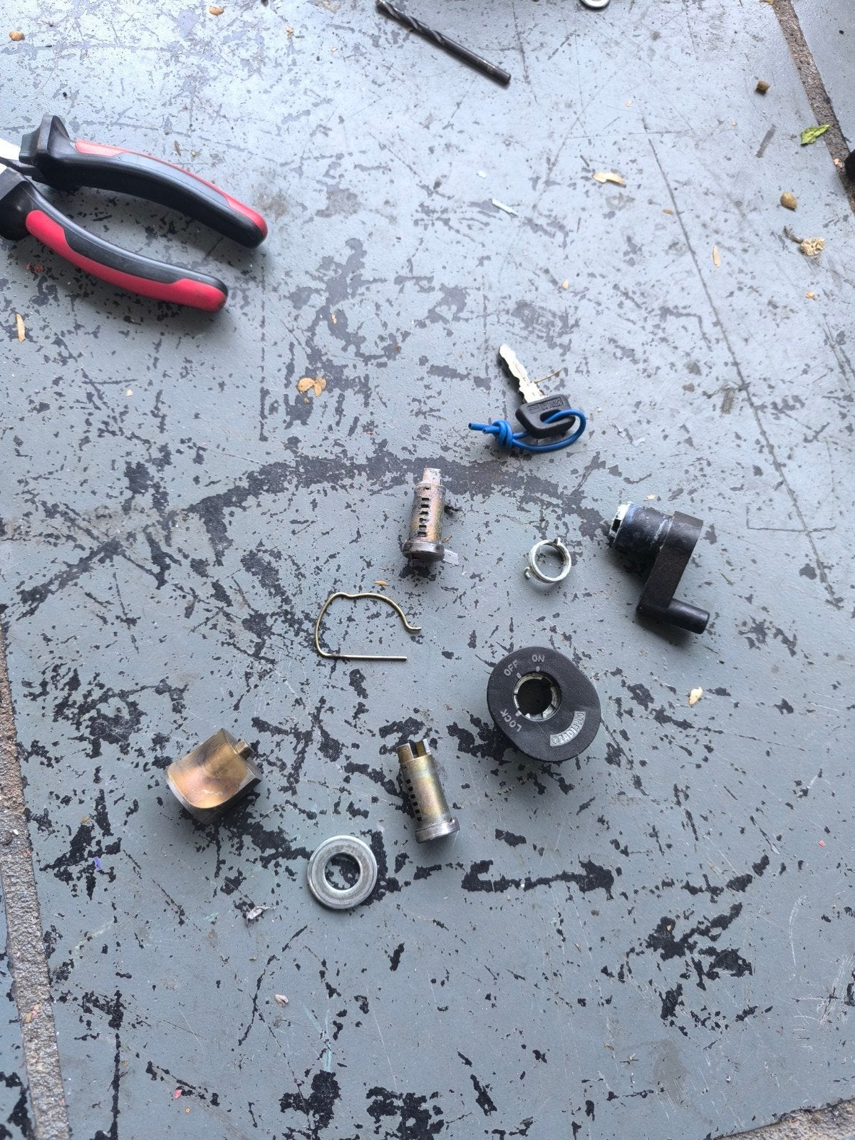Piaggio skr quartz contactslot set compleet voor + achter, Fietsen en Brommers, Ophalen of Verzenden, Overige typen