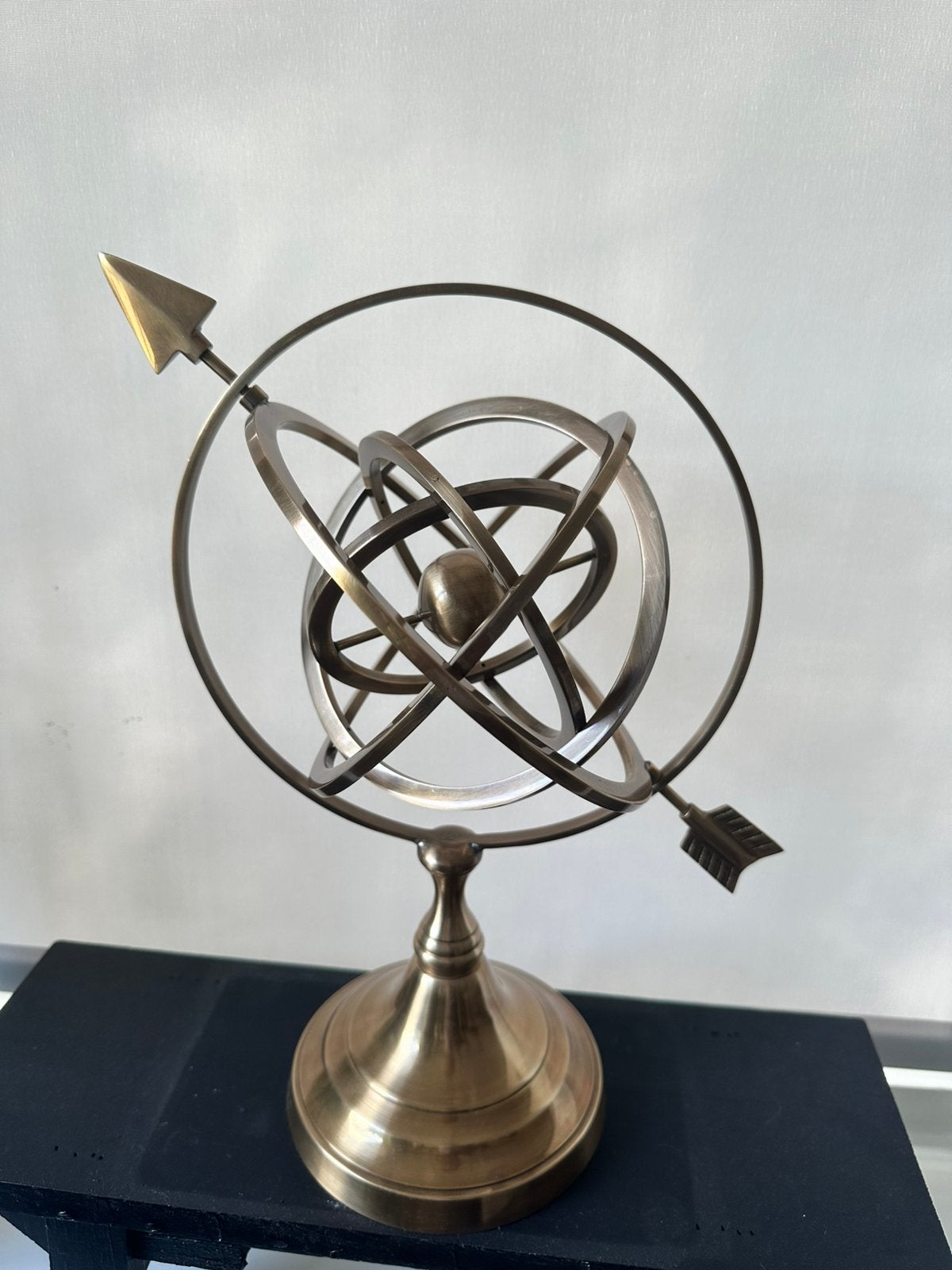 Messing Armillarium deco, Antiek en Kunst, Object, Handgemaakt, Ophalen of Verzenden, 36 cm