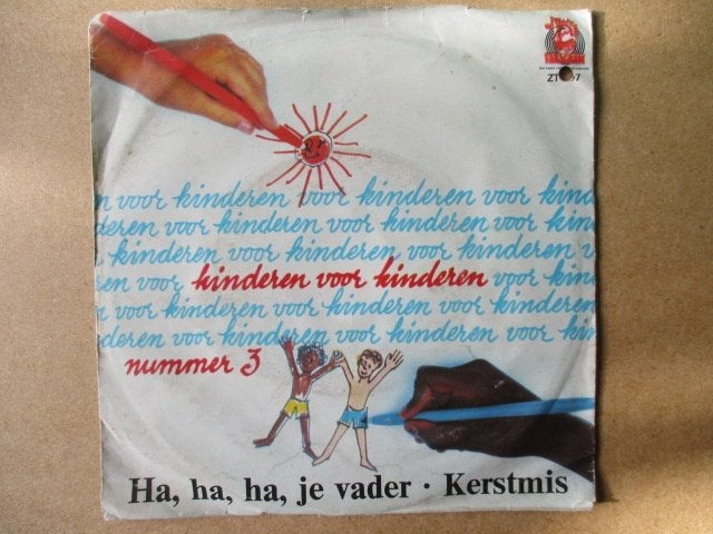 s0348 kinderen voor kinderen - ha ha ha je vader, Cd's en Dvd's, Vinyl Singles, Ophalen, Gebruikt, 7 inch, Overige genres