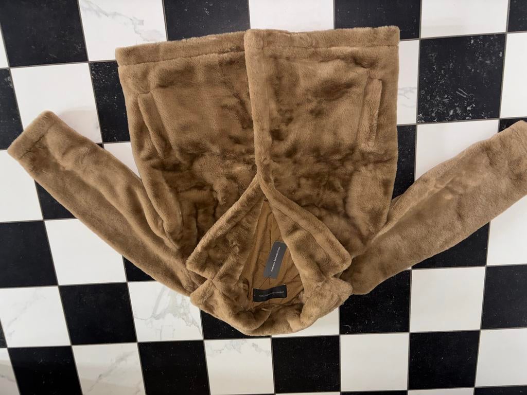 Nieuw French Connection fake fur jas S, Ophalen of Verzenden, Nieuw, Maat 36 (S), Bruin