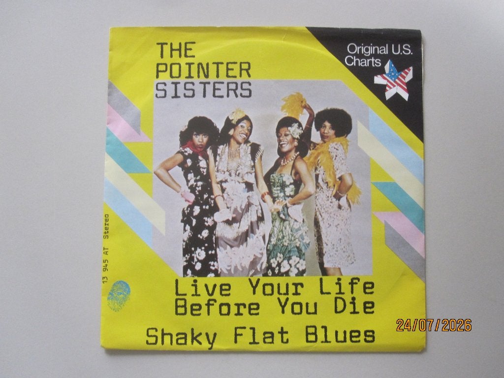 THE POINTER SISTERS - live your life before you die - 7", Gebruikt, 7 inch, Ophalen of Verzenden, Overige typen