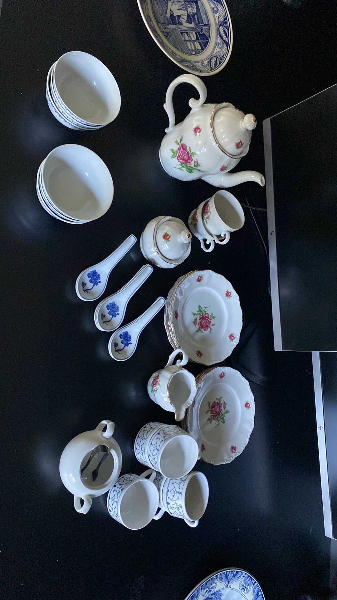 Grote set porselein Chinees, braziliaans, duits en nederland, Antiek en Kunst, Ophalen of Verzenden