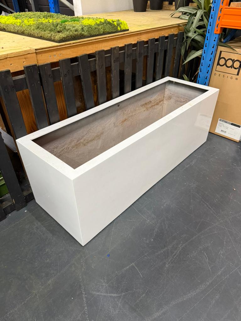 Witte Argento plantenbak 150 x 50 x 50 cm, Ophalen, Zo goed als nieuw