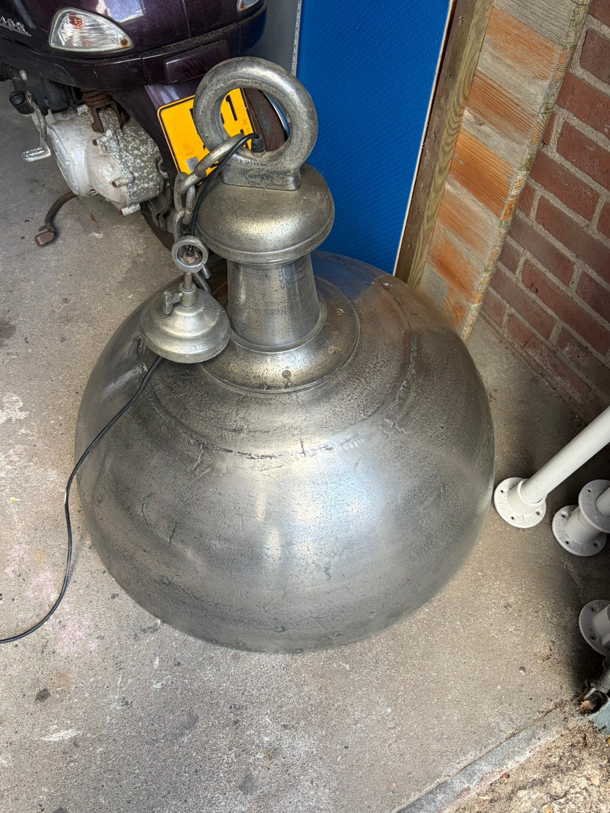 Loods 5 Gietijzeren hanglamp 70 cm doorsnee, Ophalen of Verzenden