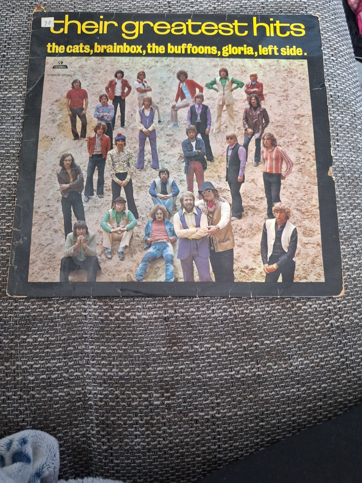 Their Greatest Hits - The Cats, Brainbox, The Buffoons LP, LP, Gebruikt, Pop, Ophalen of Verzenden