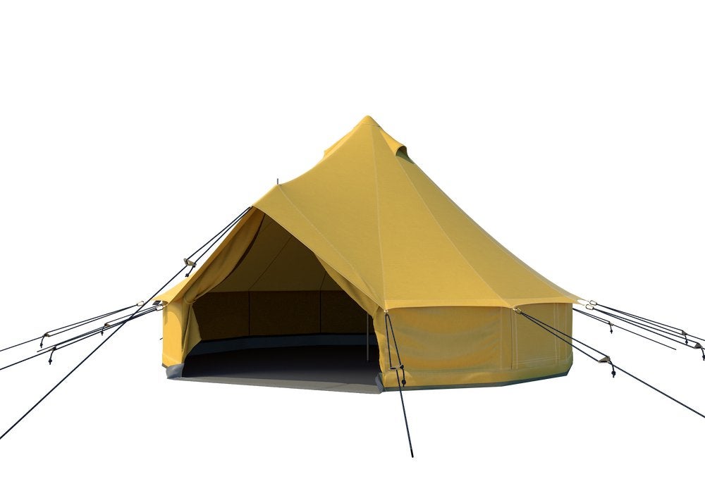 Majestueuze Authentic Bell Tent 5.2 - stevig en compleet!, Caravans en Kamperen, Ophalen, Gebruikt