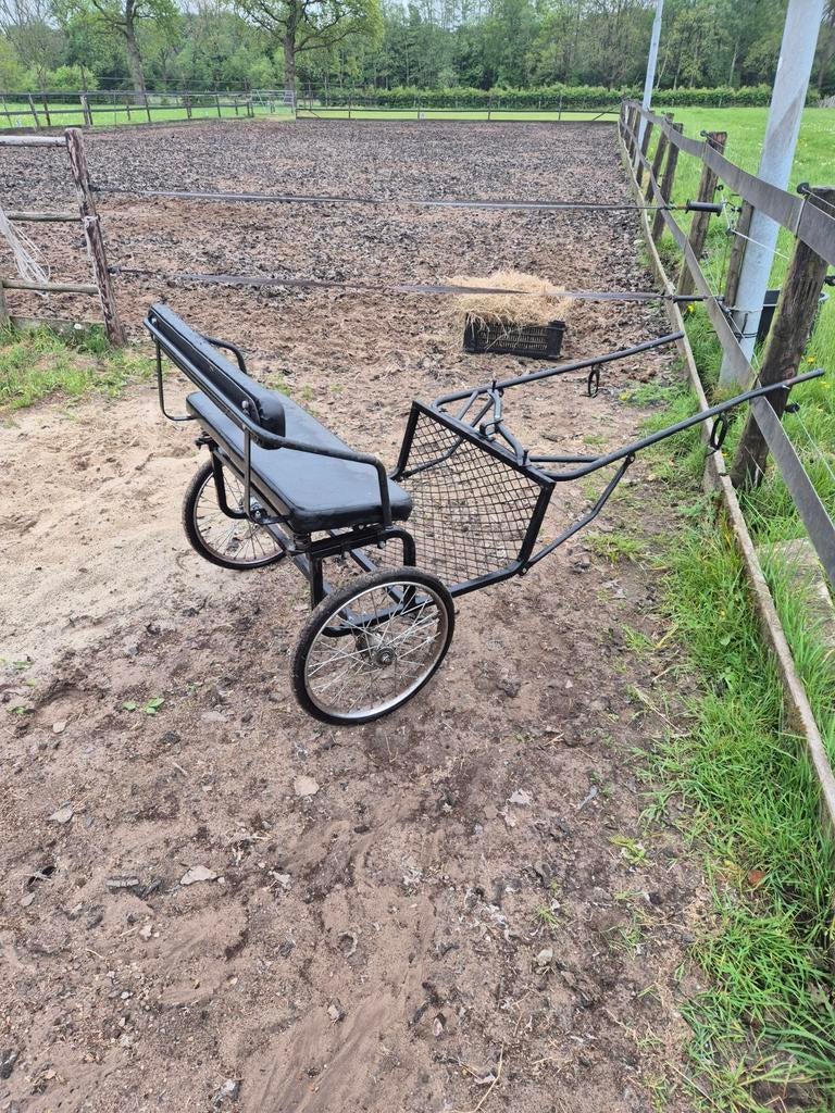 Sulky voor (mini) shetlander kleine pony met tuig, Dieren en Toebehoren, Pony