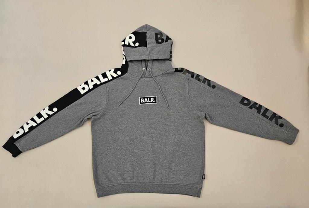 BALR. heren hoodie. Maat M - L, Zo goed als nieuw, BALR., Grijs, Verzenden