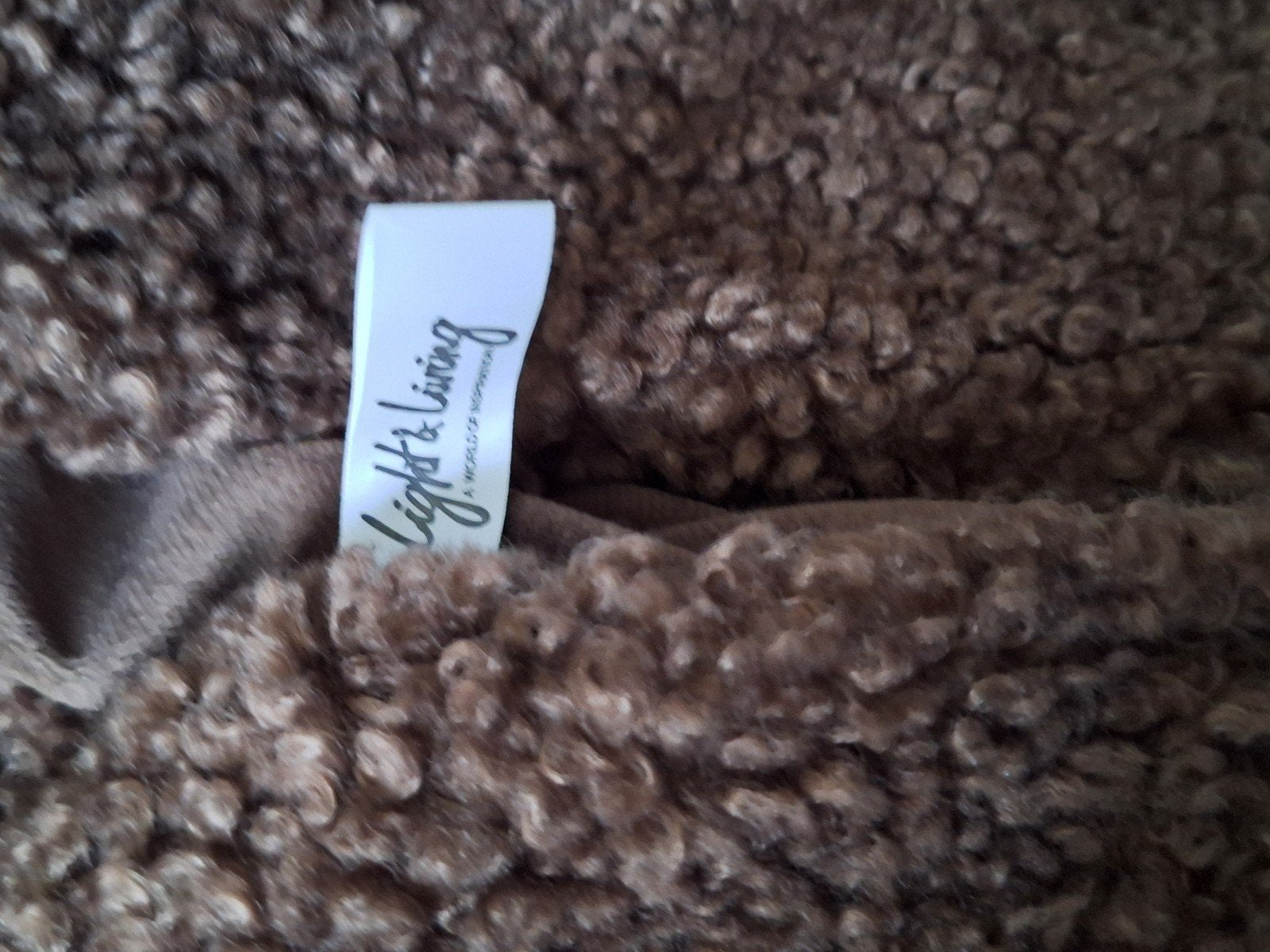 Warm wollen plaid met sierkussen van Light & Living, Bruin, Vierkant, Ophalen of Verzenden, Zo goed als nieuw