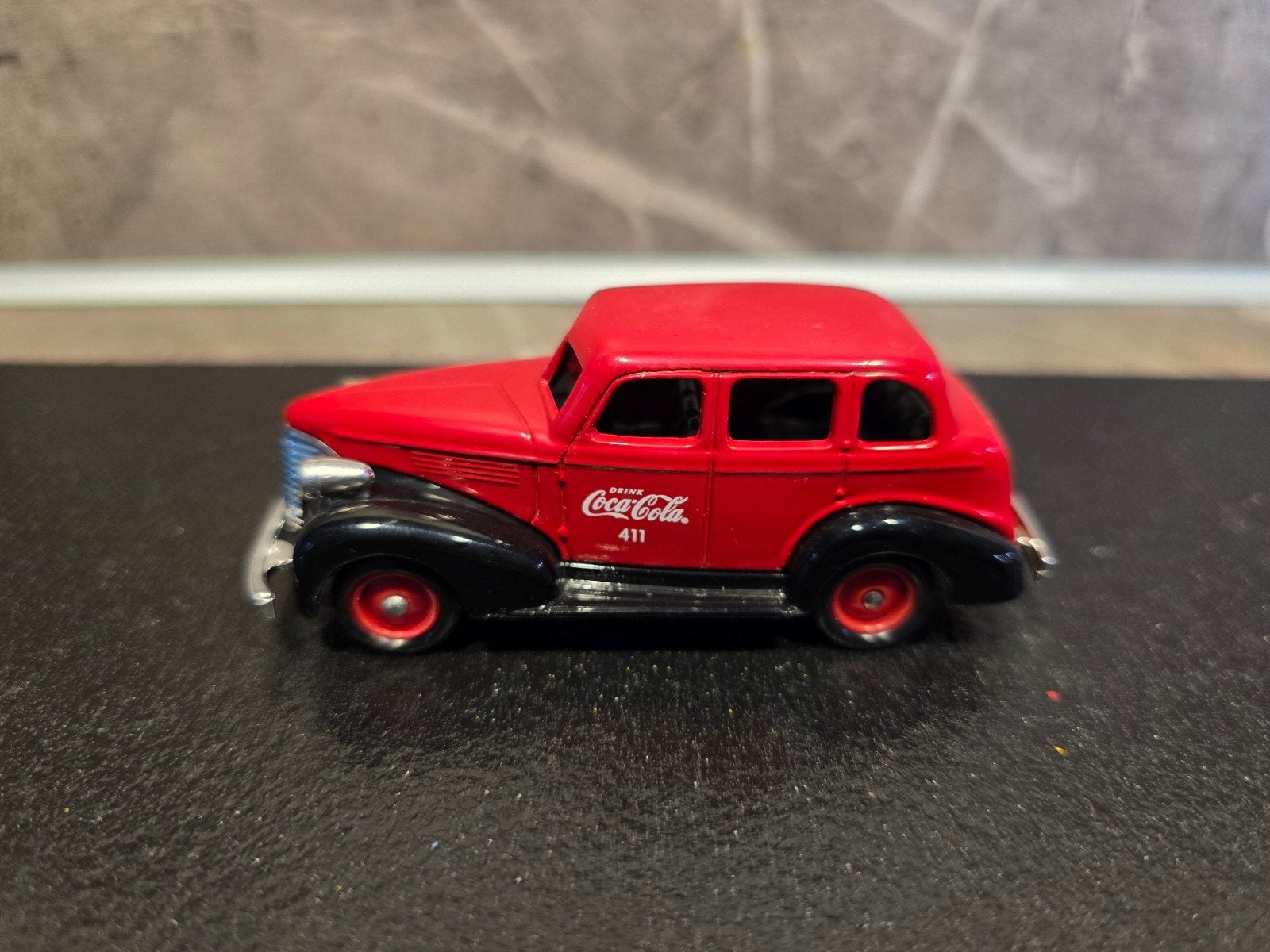 Coca-Cola modelauto rood - Vintage look, Ophalen of Verzenden, Zo goed als nieuw, Overige typen