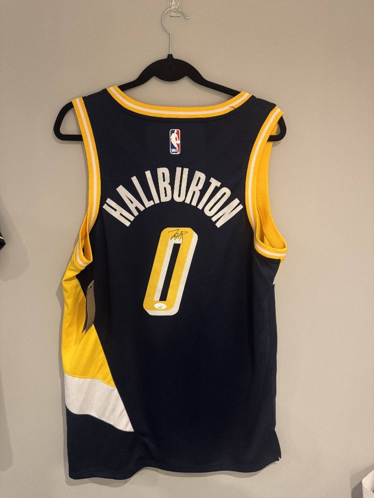 Gesigneerd Tyrese Haliburton Indiana Pacers NBA Shirt, Verzenden, Zo goed als nieuw, Kleding