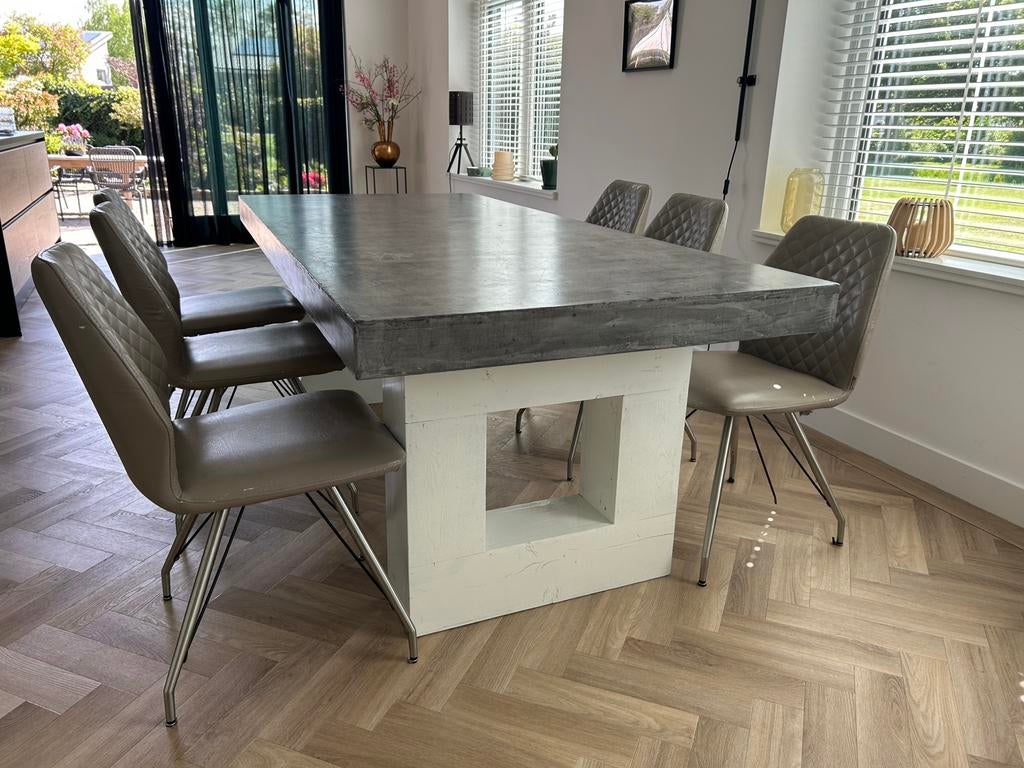 Eettafel en 6 stoelen, Huis en Inrichting, Complete inboedels, Ophalen of Verzenden